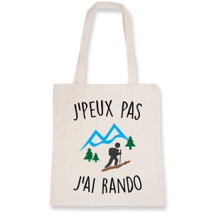 Tote bag J’peux pas j’ai rando