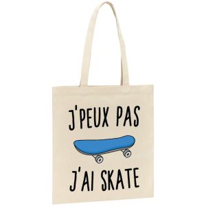 Tote bag J’peux pas j’ai skate
