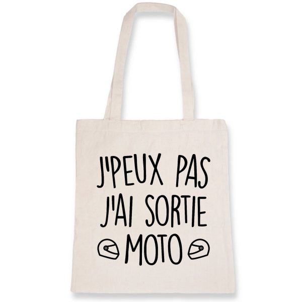 Tote bag J’peux pas j’ai sortie moto