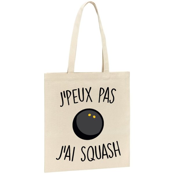 Tote bag J’peux pas j’ai squash