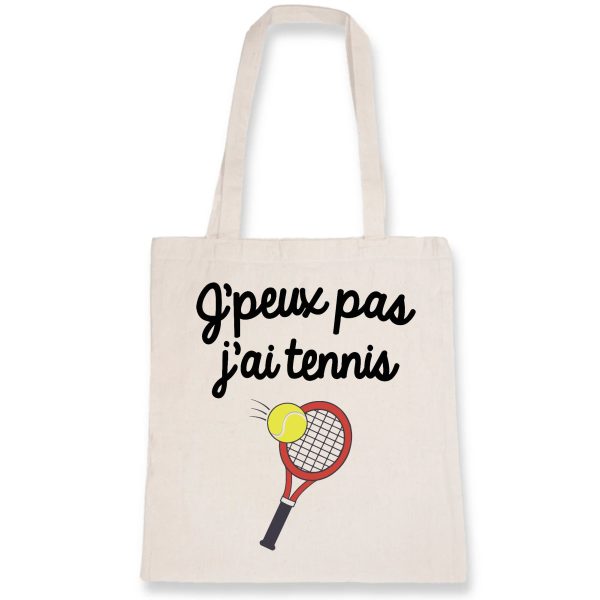 Tote bag J’peux pas j’ai tennis