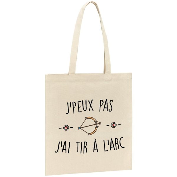 Tote bag J’peux pas j’ai tir a l’arc