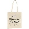 Tote bag J’peux pas j’ai tricot