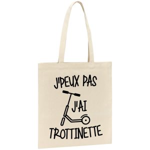 Tote bag J’peux pas j’ai trottinette
