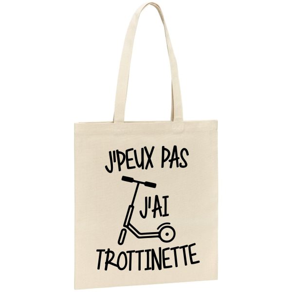 Tote bag J’peux pas j’ai trottinette