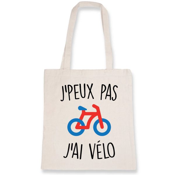 Tote bag J’peux pas j’ai velo