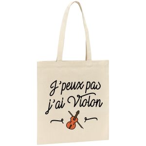 Tote bag J’peux pas j’ai violon
