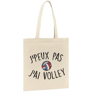 Tote bag J’peux pas j’ai volley