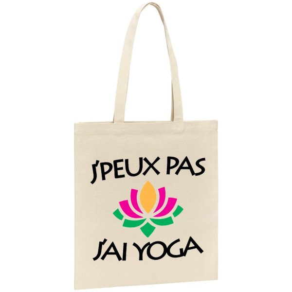 Tote bag J’peux pas j’ai yoga