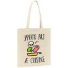 Tote bag J’peux pas je cuisine