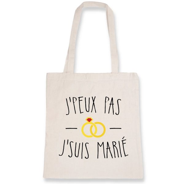 Tote bag J’peux pas j’suis marie