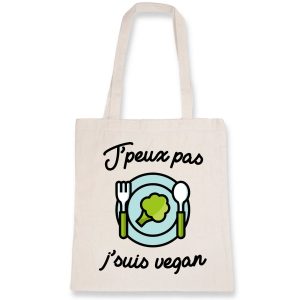 Tote bag J’peux pas j’suis vegan