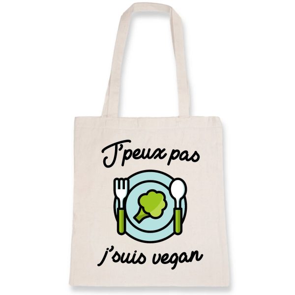 Tote bag J’peux pas j’suis vegan