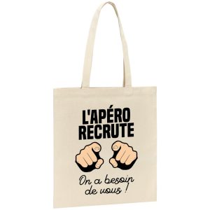Tote bag L’apero recrute
