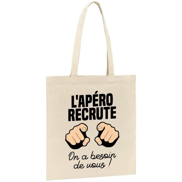 Tote bag L’apero recrute