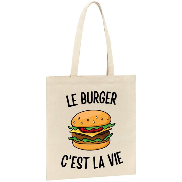 Tote bag Le burger c’est la vie