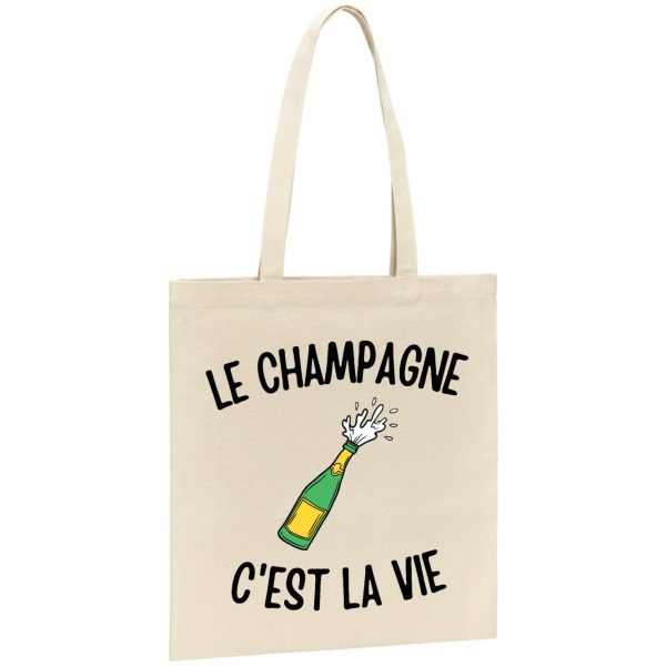 Tote bag Le champagne c’est la vie