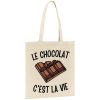 Tote bag Le chocolat c’est la vie