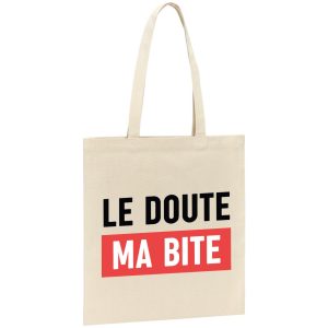 Tote bag Le doute ma bite