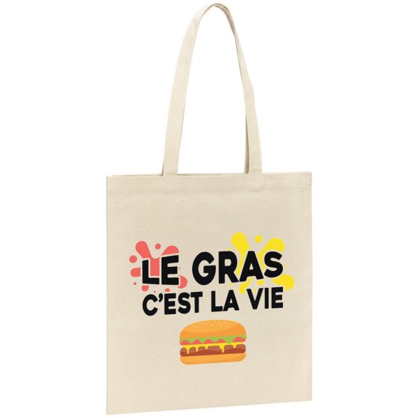 Tote bag Le gras c’est la vie