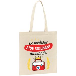 Tote bag Le meilleur aide soignant du monde