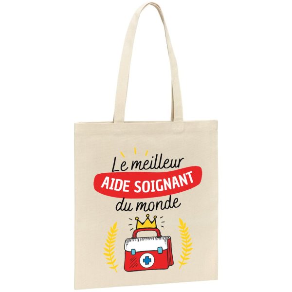 Tote bag Le meilleur aide soignant du monde