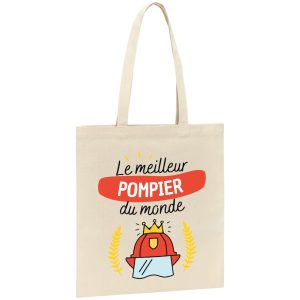 Tote bag Le meilleur pompier du monde