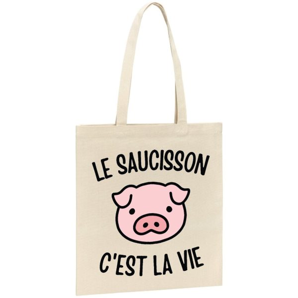 Tote bag Le saucisson c’est la vie