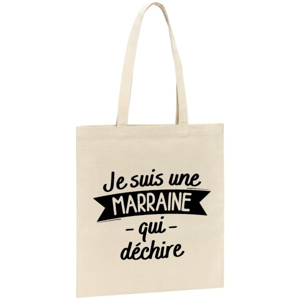 Tote bag Marraine qui dechire