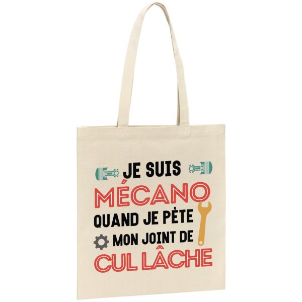 Tote bag Mecano mon joint de cul lache