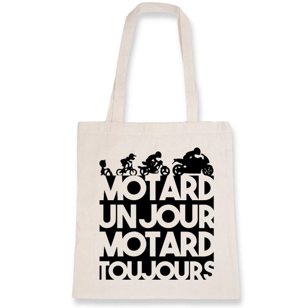 Tote bag Motard un jour