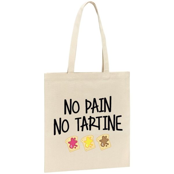 Tote bag No pain no tartine