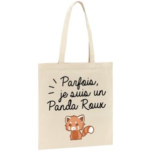 Tote bag Panda roux