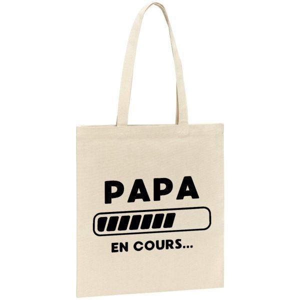 Tote bag Papa en cours