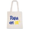 Tote bag Papa en or