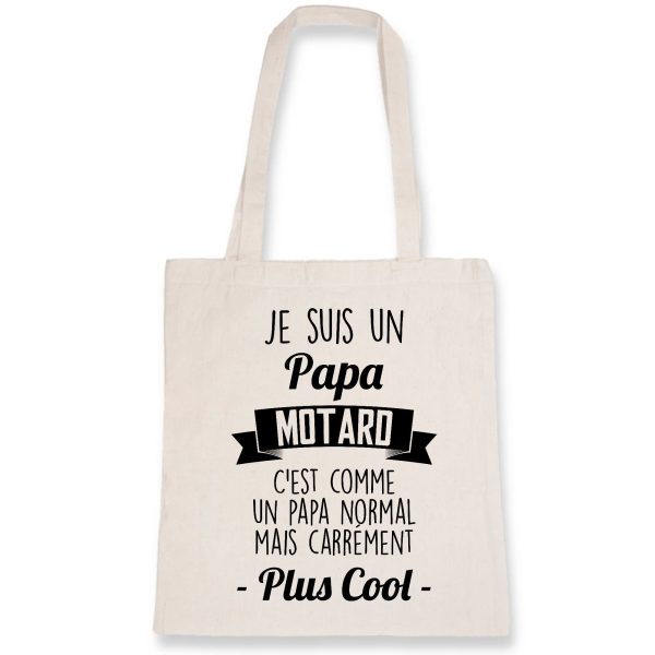 Tote bag Papa motard