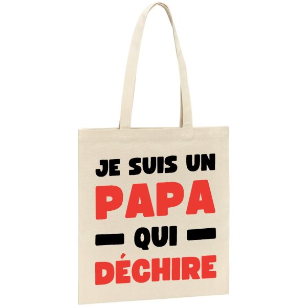 Tote bag Papa qui dechire