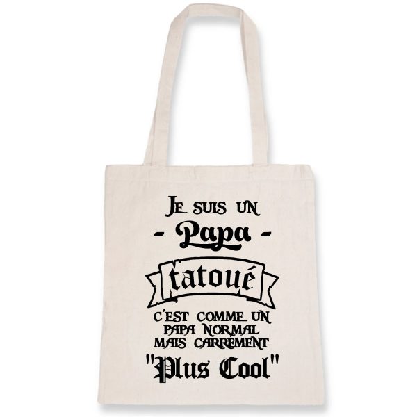 Tote bag Papa tatoue