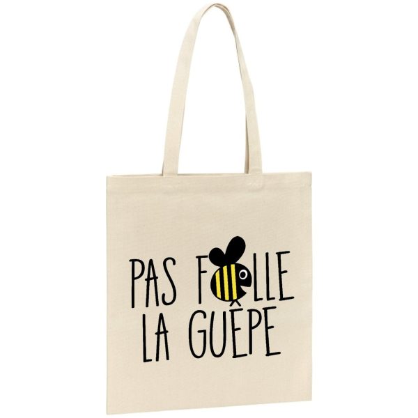 Tote bag Pas folle la guepe