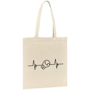 Tote bag Rythme cardiaque boxe