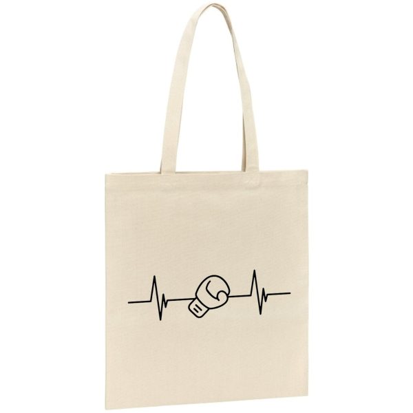 Tote bag Rythme cardiaque boxe