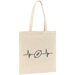 Tote bag Rythme cardiaque rugby