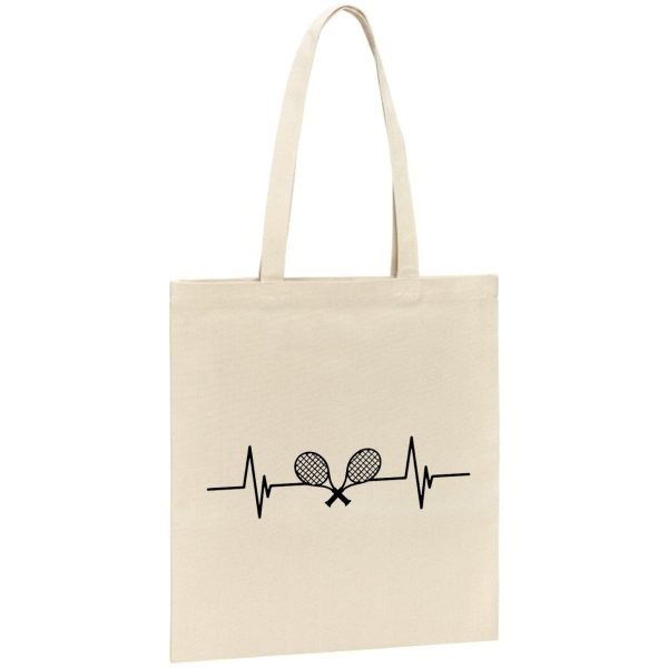 Tote bag Rythme cardiaque tennis