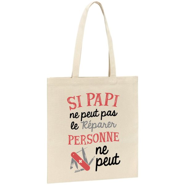 Tote bag Si papi ne peut pas pas le reparer