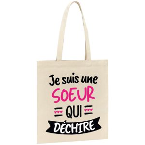 Tote bag Soeur qui dechire