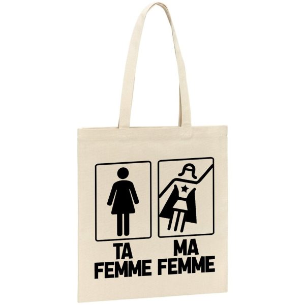 Tote bag Ta femme ma femme