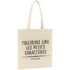 Tote bag Toujours lire les petits caracteres car je suis enceinte