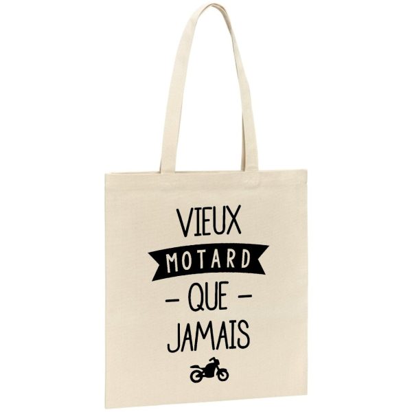 Tote bag Vieux motard que jamais