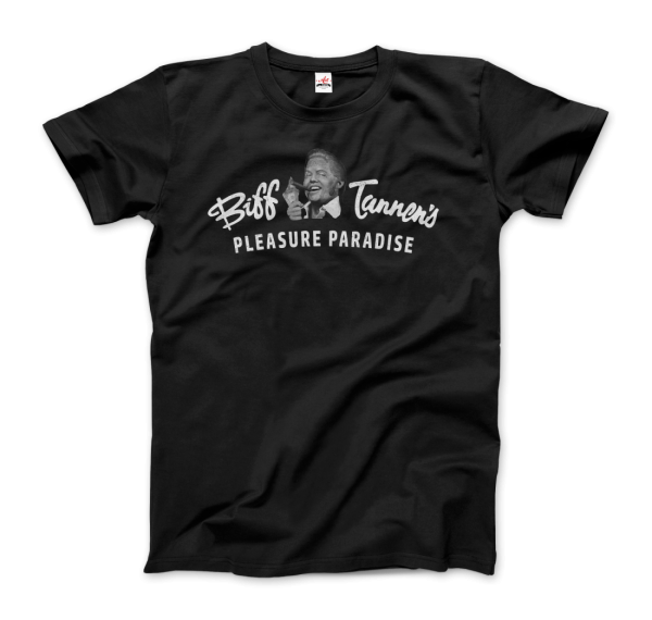 Biff Tannen’s Pleasure Paradise Dusted Logo – Back to the Future T-Shirt