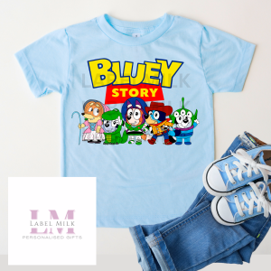 Blue Bluey T-Shirt Kids
